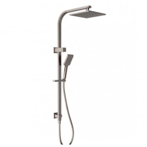 Eden Brushed Nickel Square Multifunction Shower Set